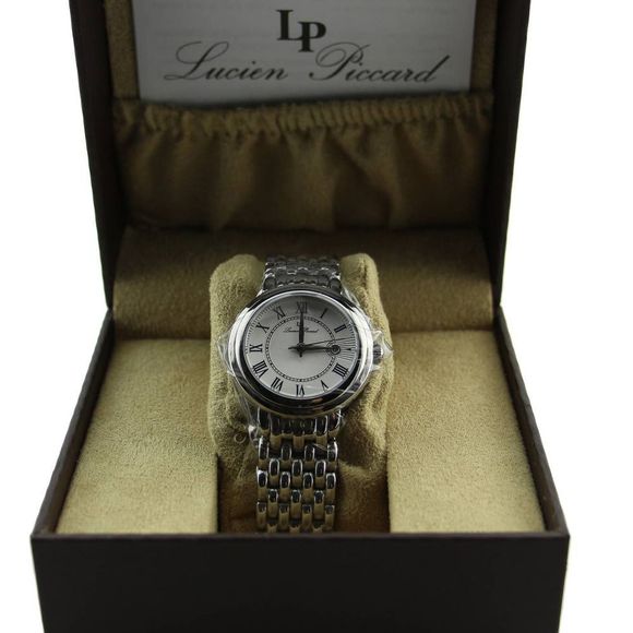 New Lucien Piccard Women Fantasia Analog Watch Silver-Tone Stainless Steel main image 13